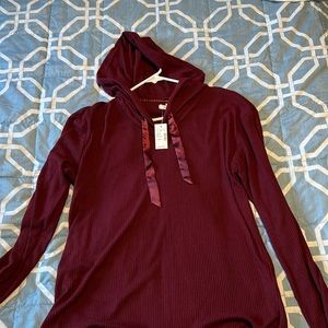 Long sleeve burgundy shirt